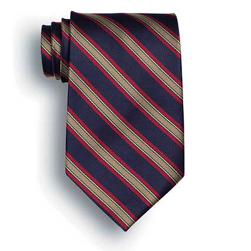 Ghurka Signature Stripes Polyester Tie 1