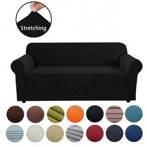 100% Polyester Non Slip Soft Couch Double-Seat Elastic Sofa 5