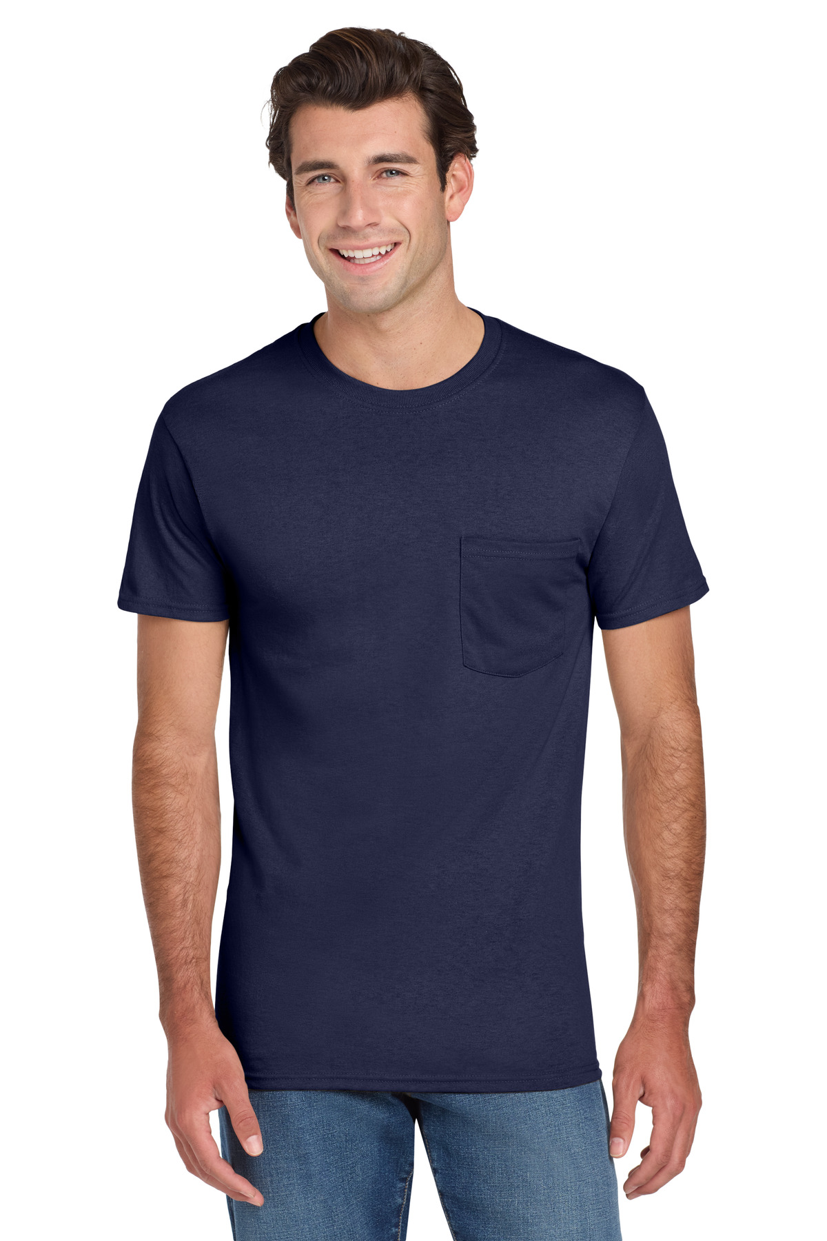 Jerzees - Dri-Power 50/50 Cotton/Poly Pocket T-Shirt. 29MP 32