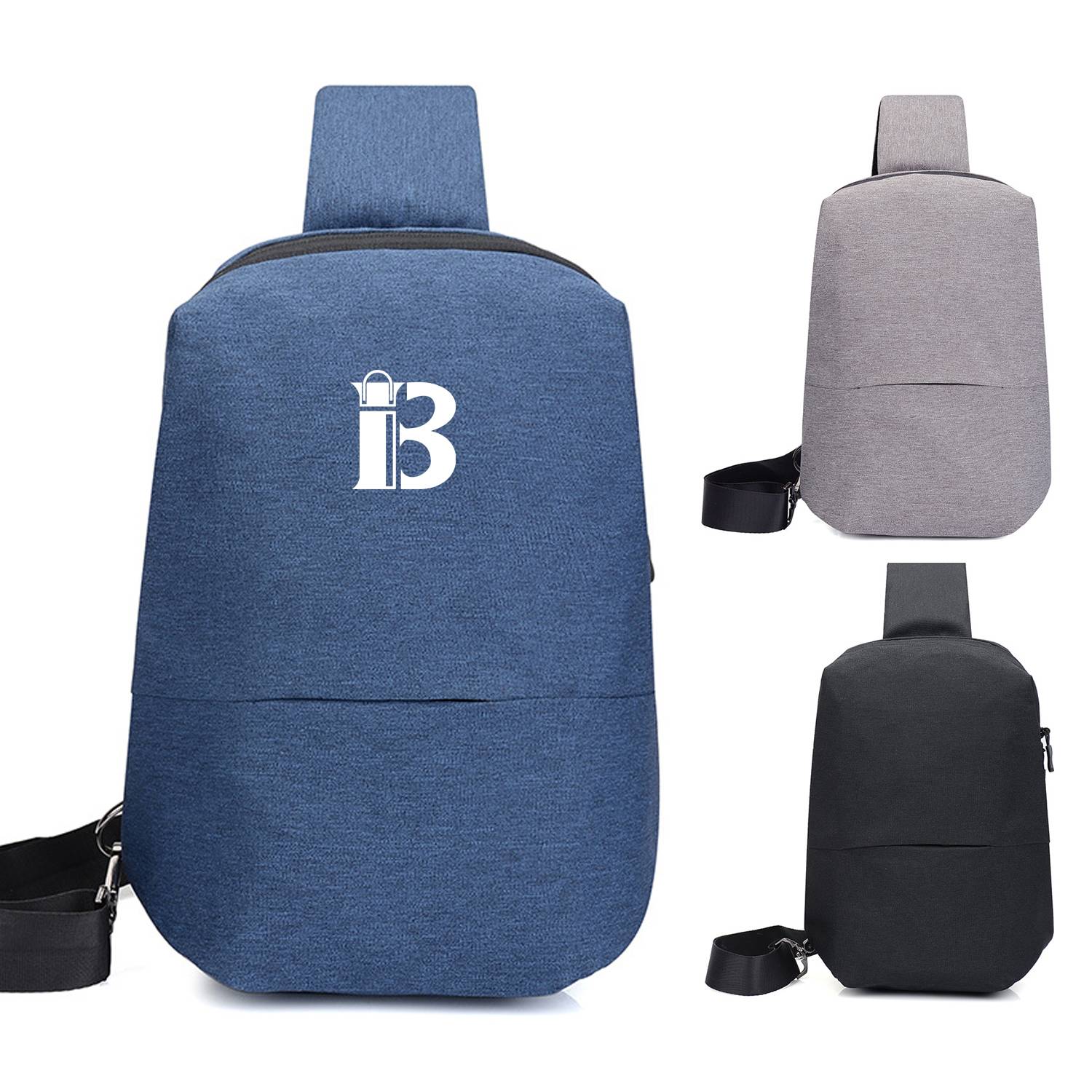 Men and women leisure simple casual chest bag backpack 9