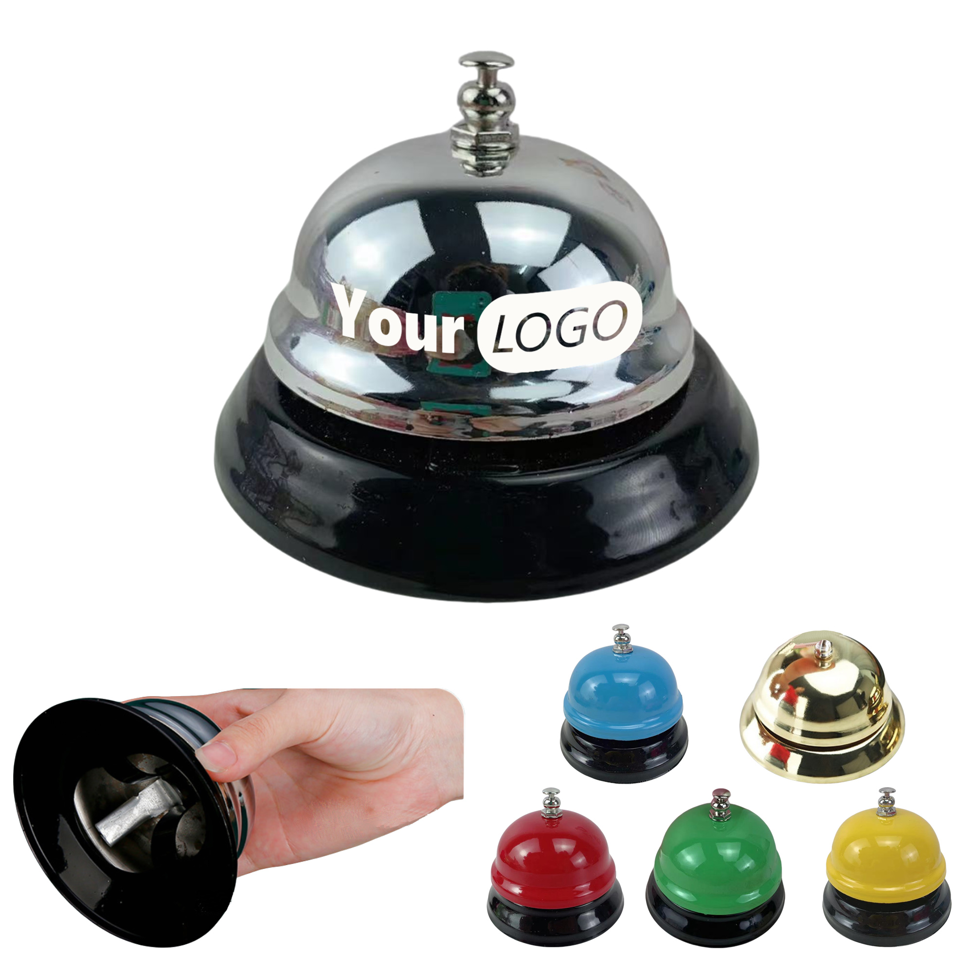 Metal Desk Bell for Restaurant/Reception/Hotel/School 3