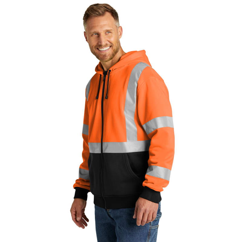 CornerStone A107 Class 3 Heavy-Duty Fleece Full-Zip Hoodie 2