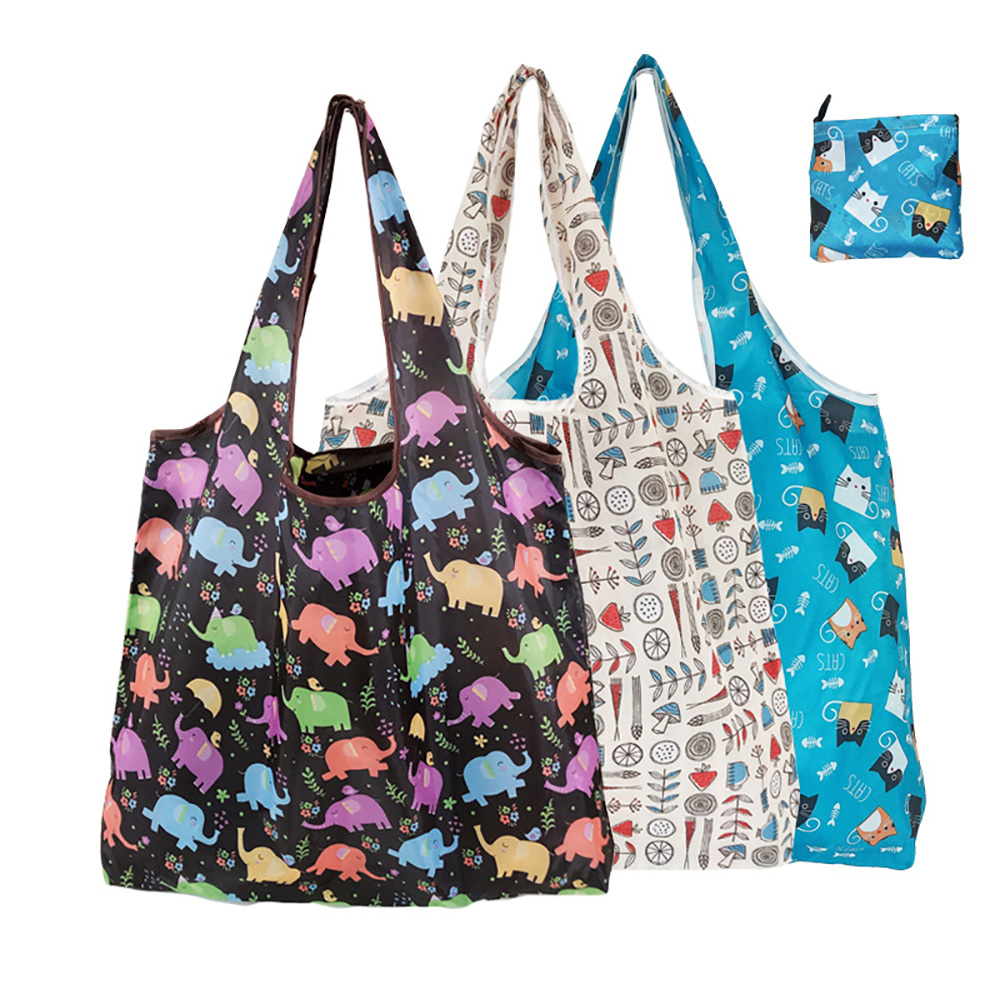 Waterproof Oxford Cloth Blank Folding Shopping Bag 2