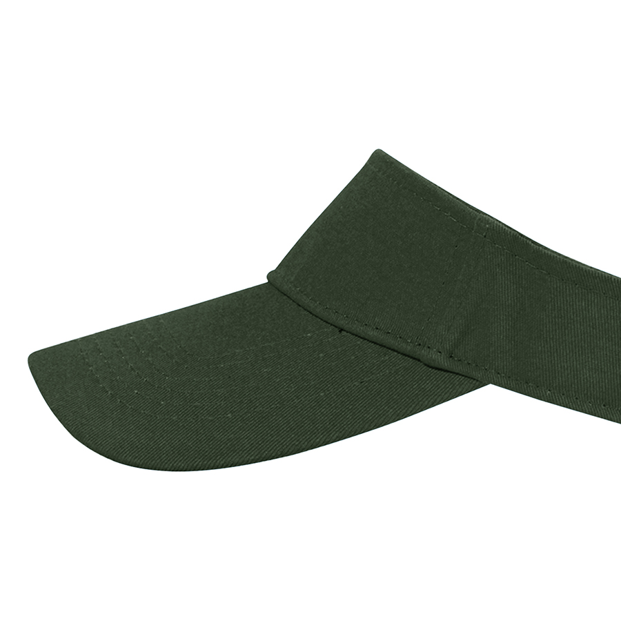 Stock Solid Color Cotton Visor 15