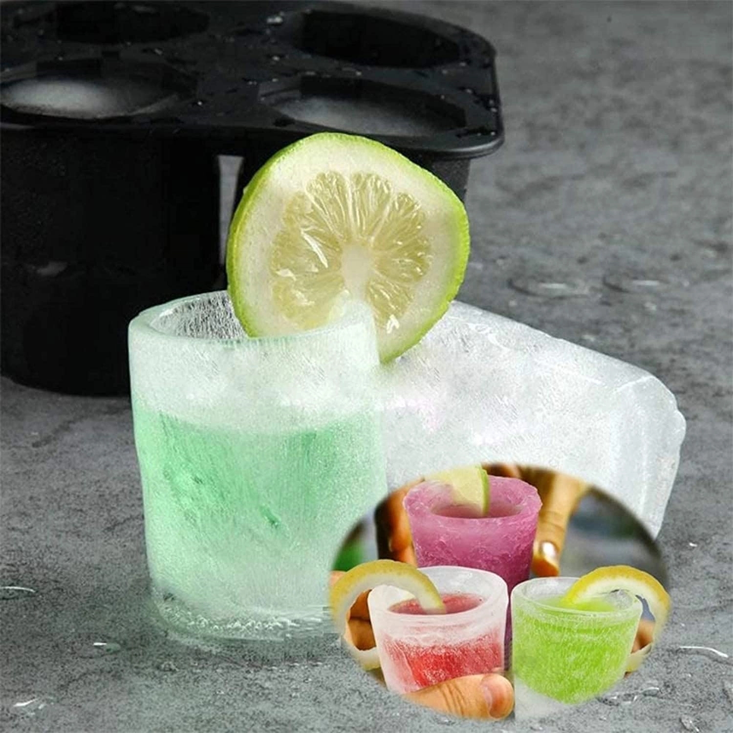 1 Oz. Silicone Shot Glass Ice Molds 15