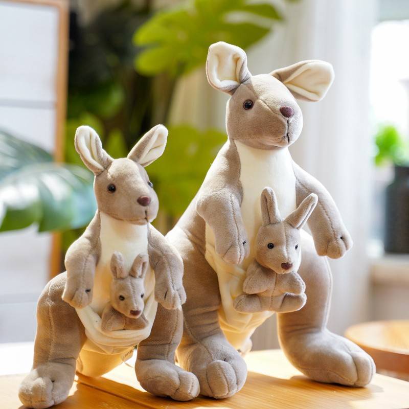 Kangaroo Plush Doll Toy With Simulated Standing Posture 2