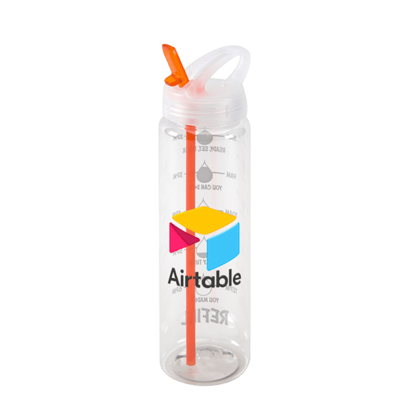 Water Bottle with Flip Up Spout & Hydration Mark  - 32 Oz. 12