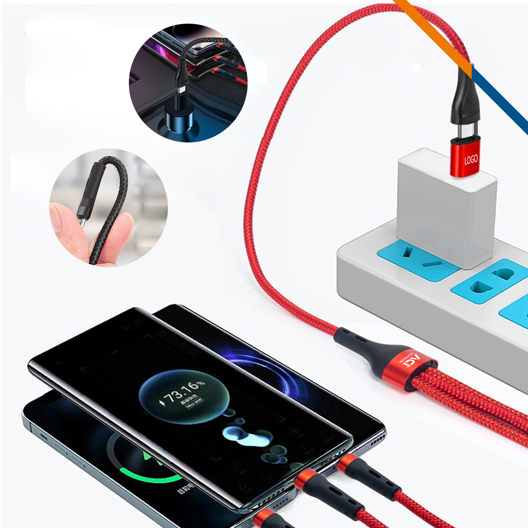 Haidi 5in1 Fast Charging Cable 9