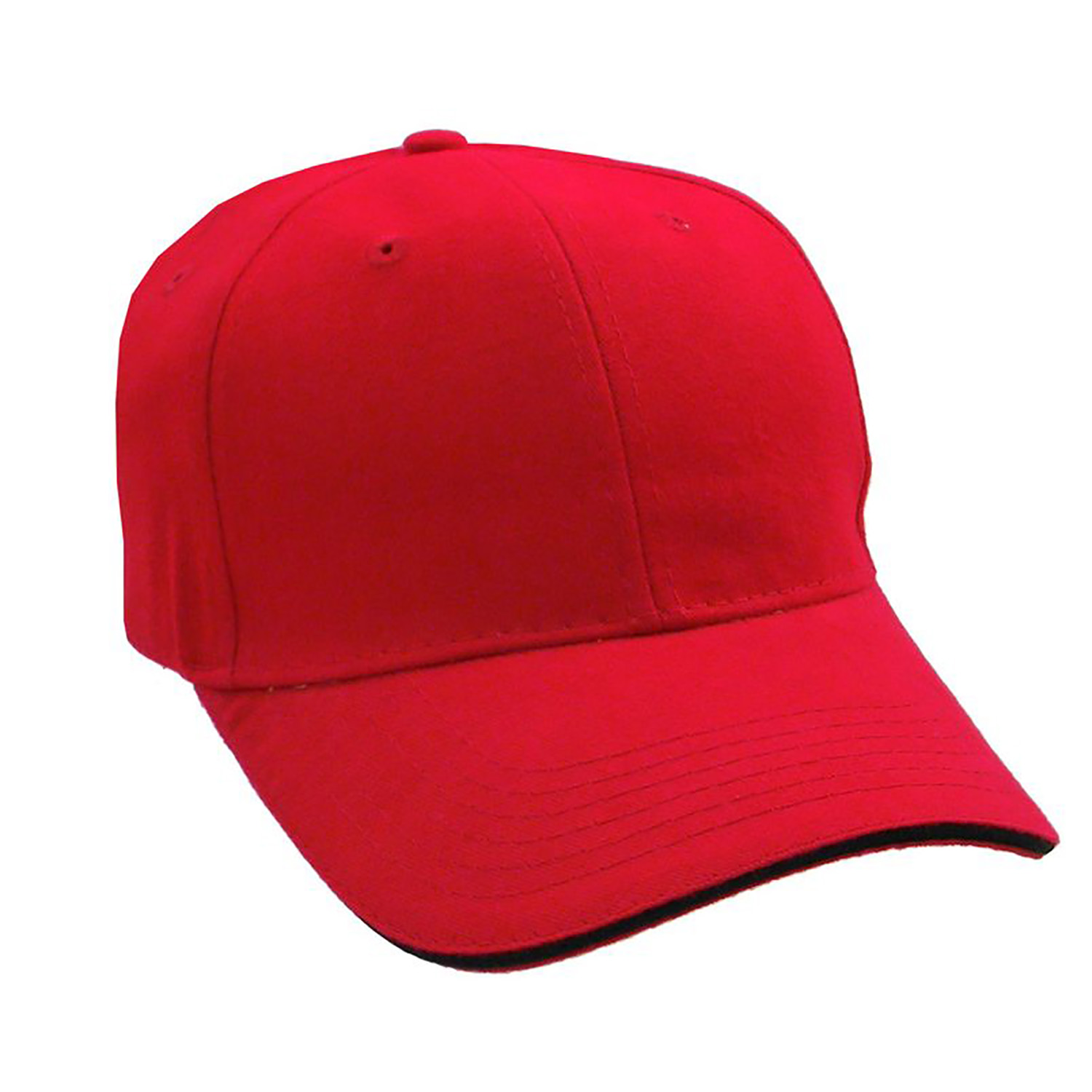 Brushed Cotton Twill Cap w/Sandwich Bill 22