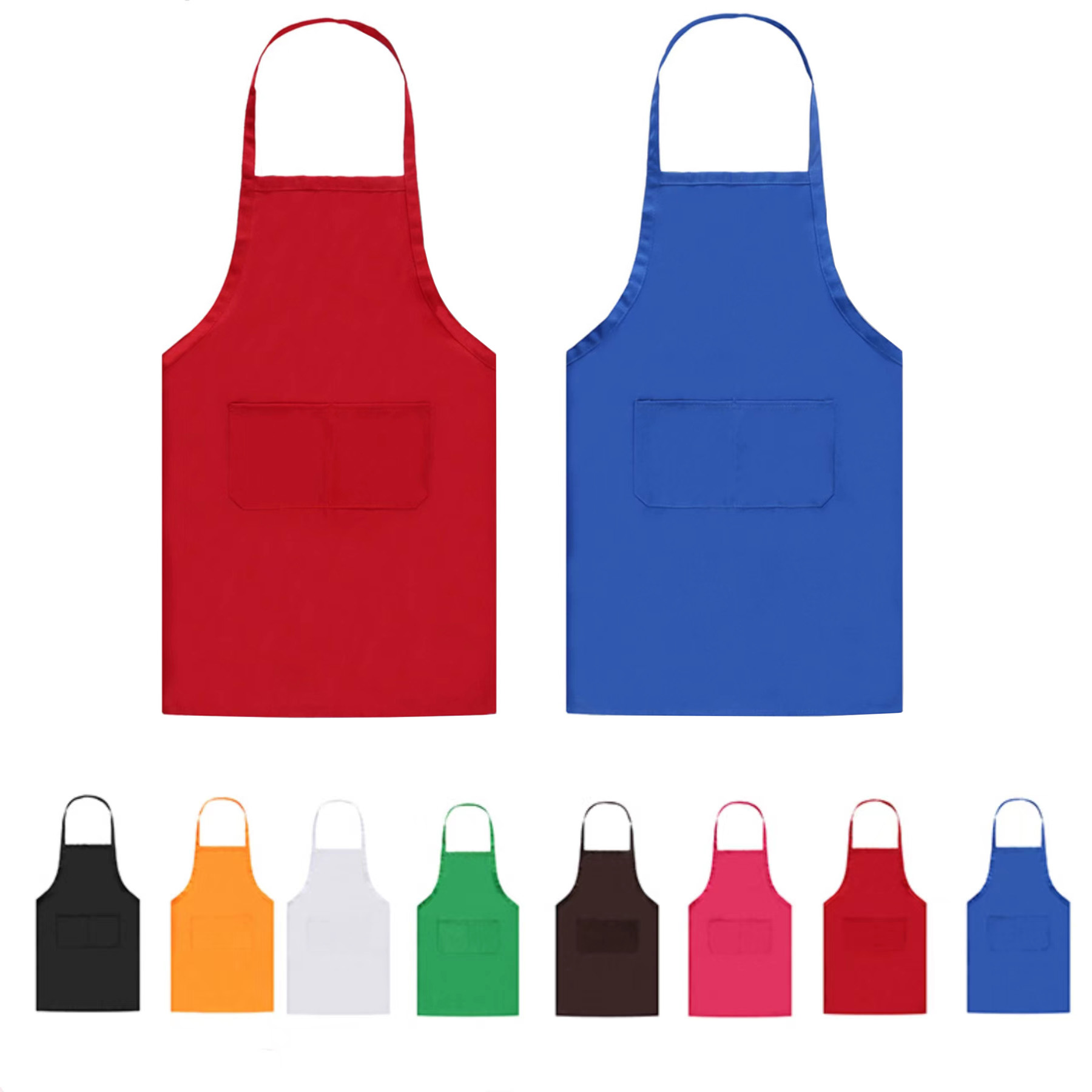 Kitchen Apron With Front Pocket 1