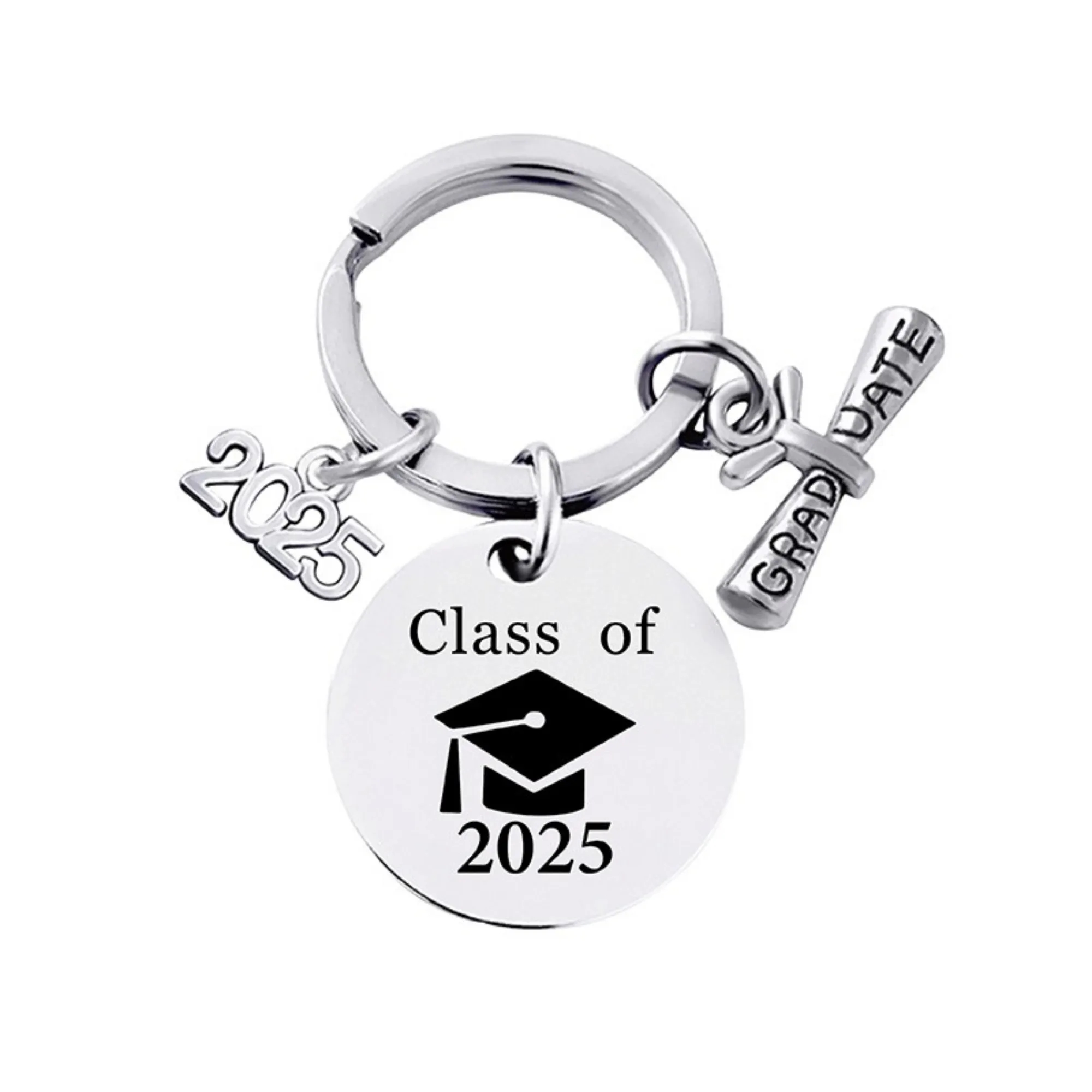 Stainless Grad Keychain 4