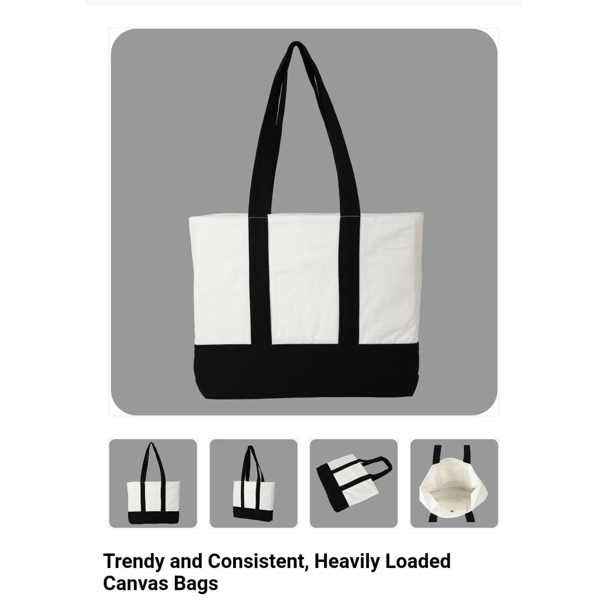 Spacious Large Capacity Canvas Bag 9