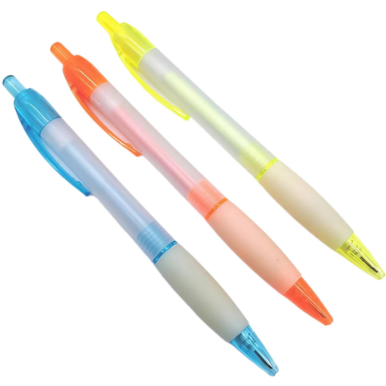 Frosted Plastic Retractable Ballpoint Pen 8