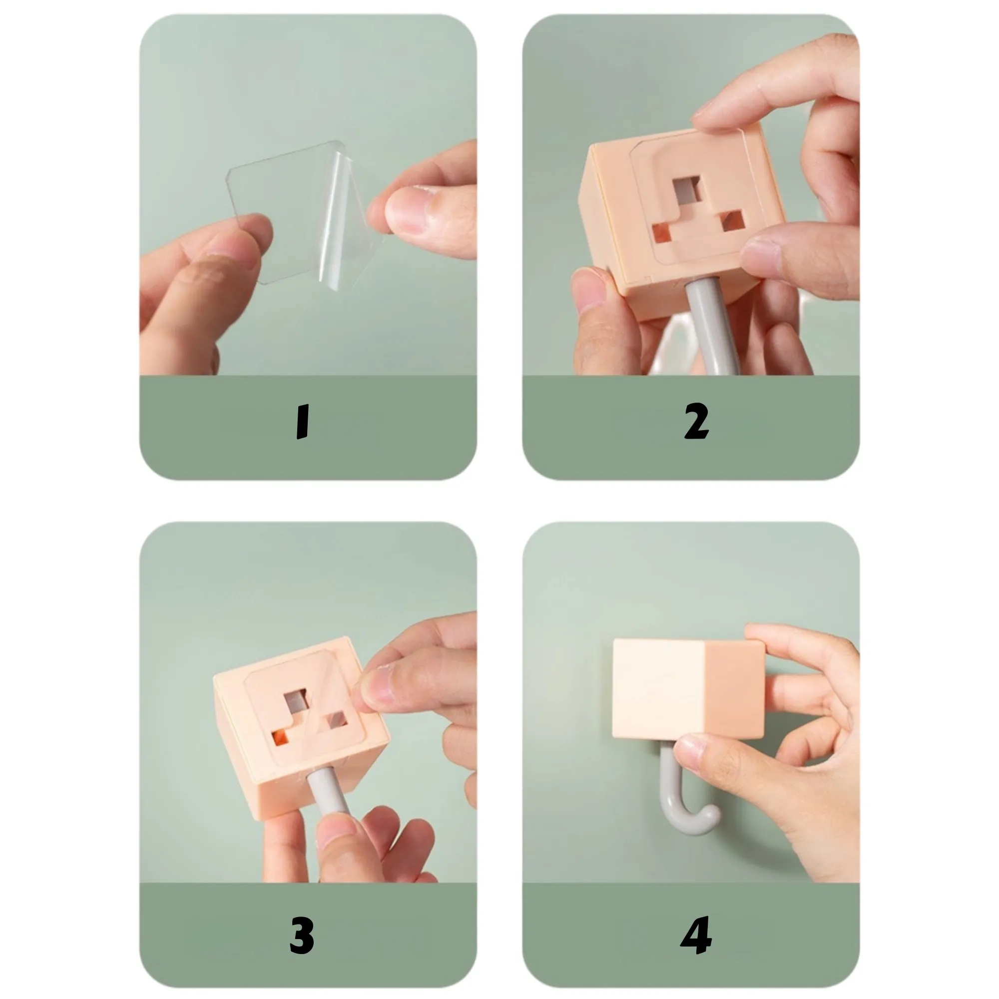 Cute Animal Hooks Adhesive Wall Hangers 4