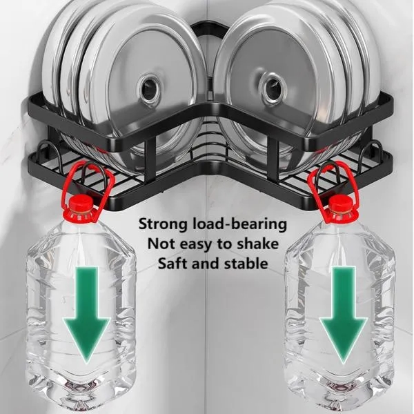 Non Punch Corner Shower Caddy 3