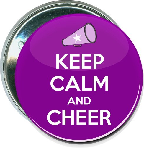 Keep Calm and Cheer, Cheerleading Button 2