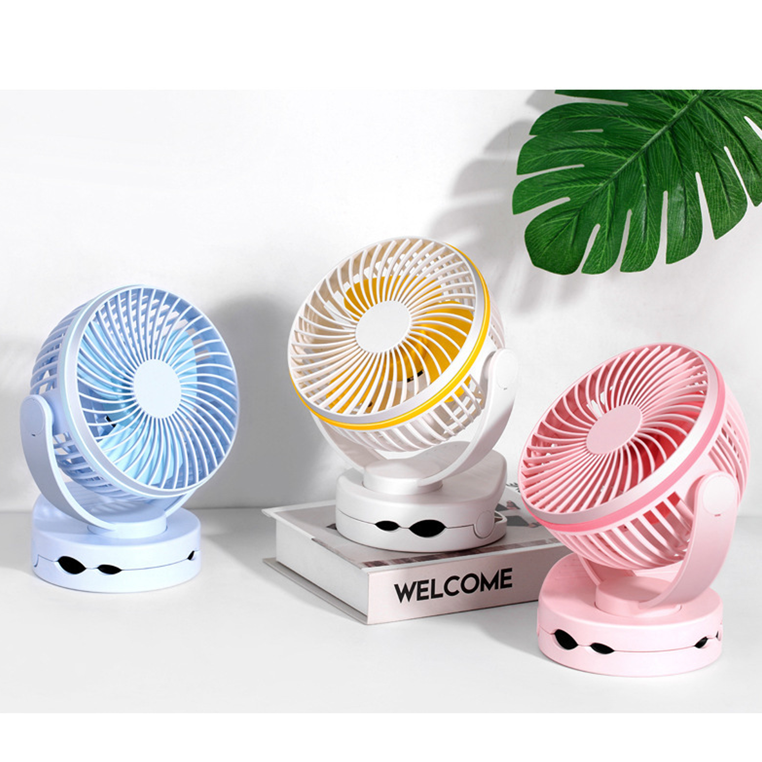 Rechargeable Camping Lantern Clip-On Fan with Hanging Hook 5
