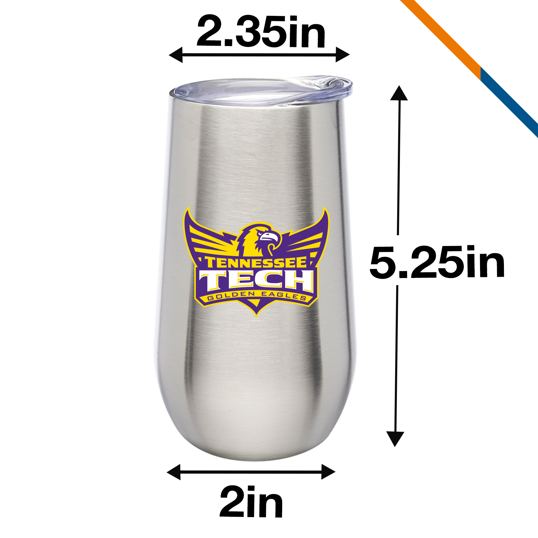 Onco Stainless Steel Stemless Wine Glasses-9 OZ 3