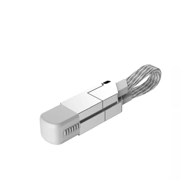 PortableMagneticKeyring5in1USBChargerDataCord 5