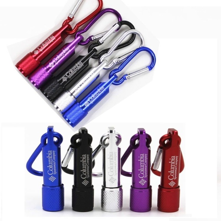 Key chain flashlight with carabiner 2