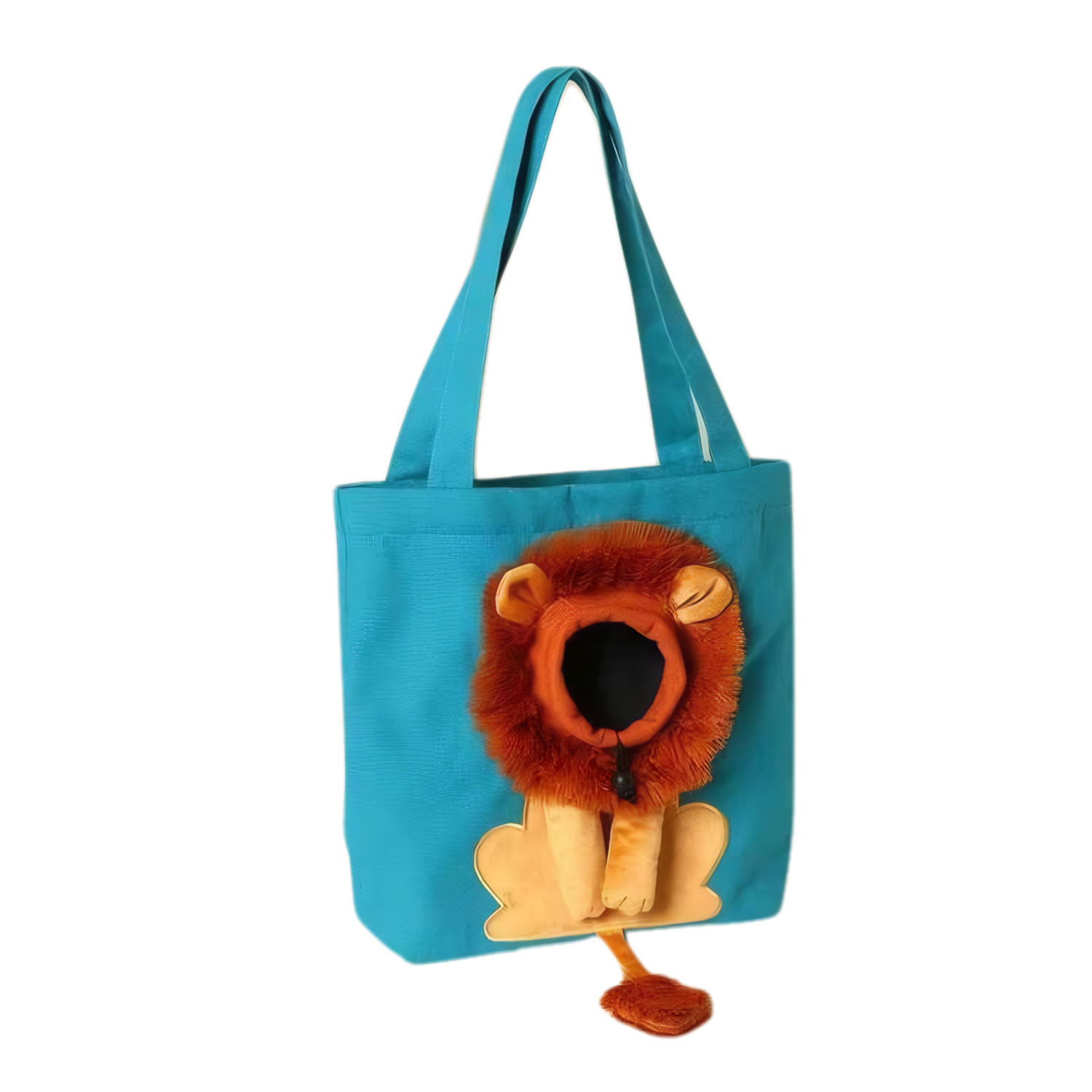 Adjustable Lion Design Canvas Pet Cat Carrier Bag 6
