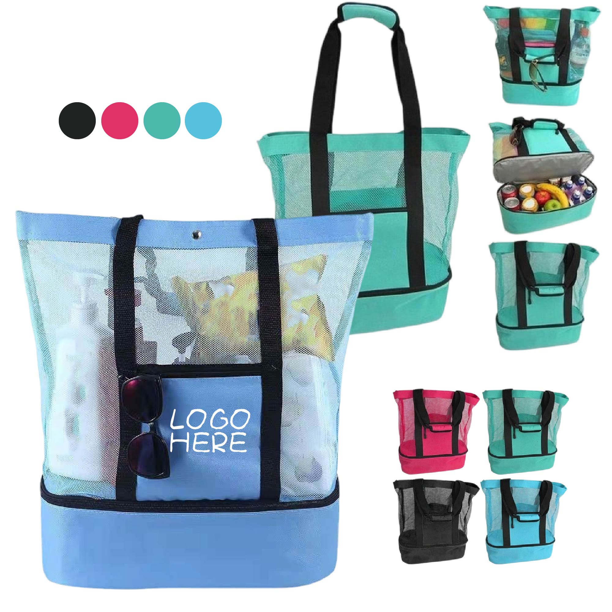 Mesh Thermal Insulated Cooler Picnic Bag 3