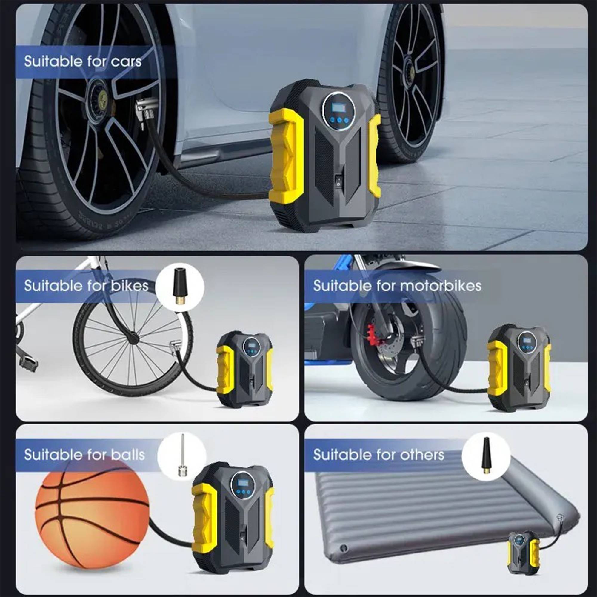 Digital Display Pointer Car Tire Air Pump 2