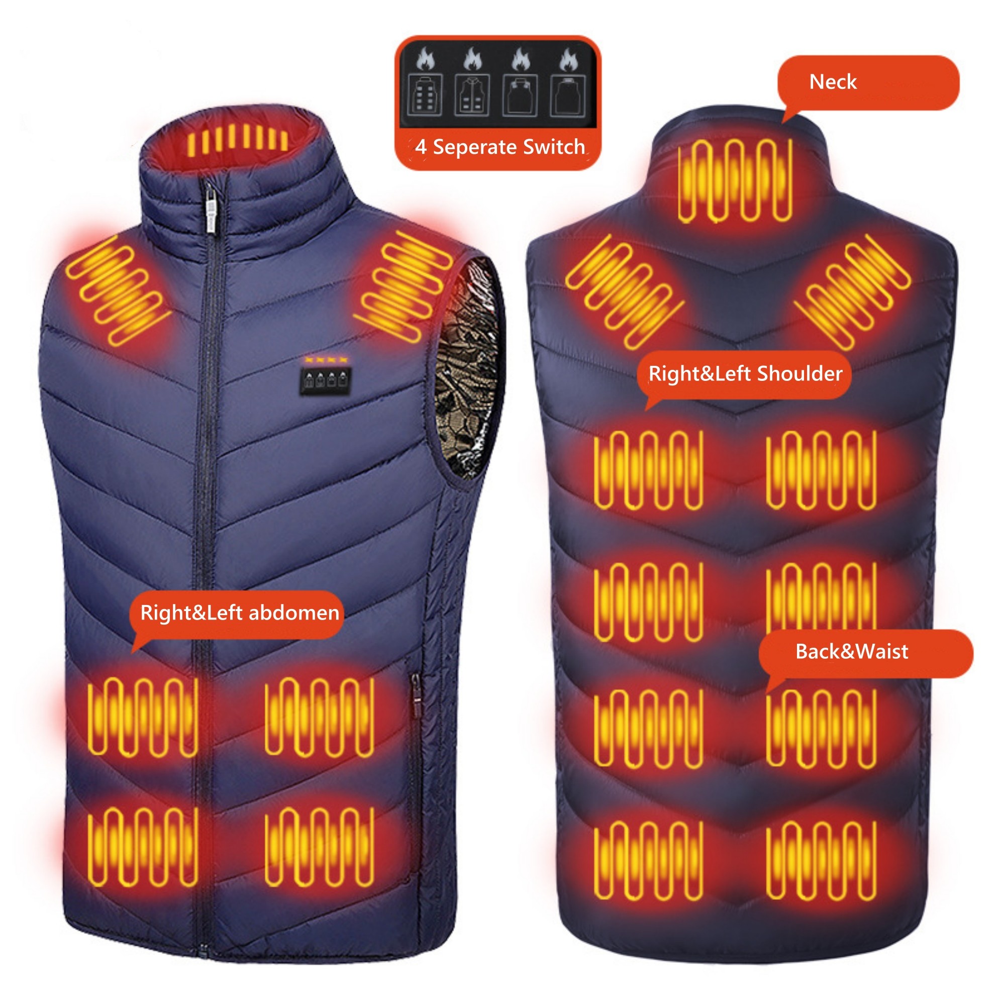Down Heated Jacket 17 Areas 6