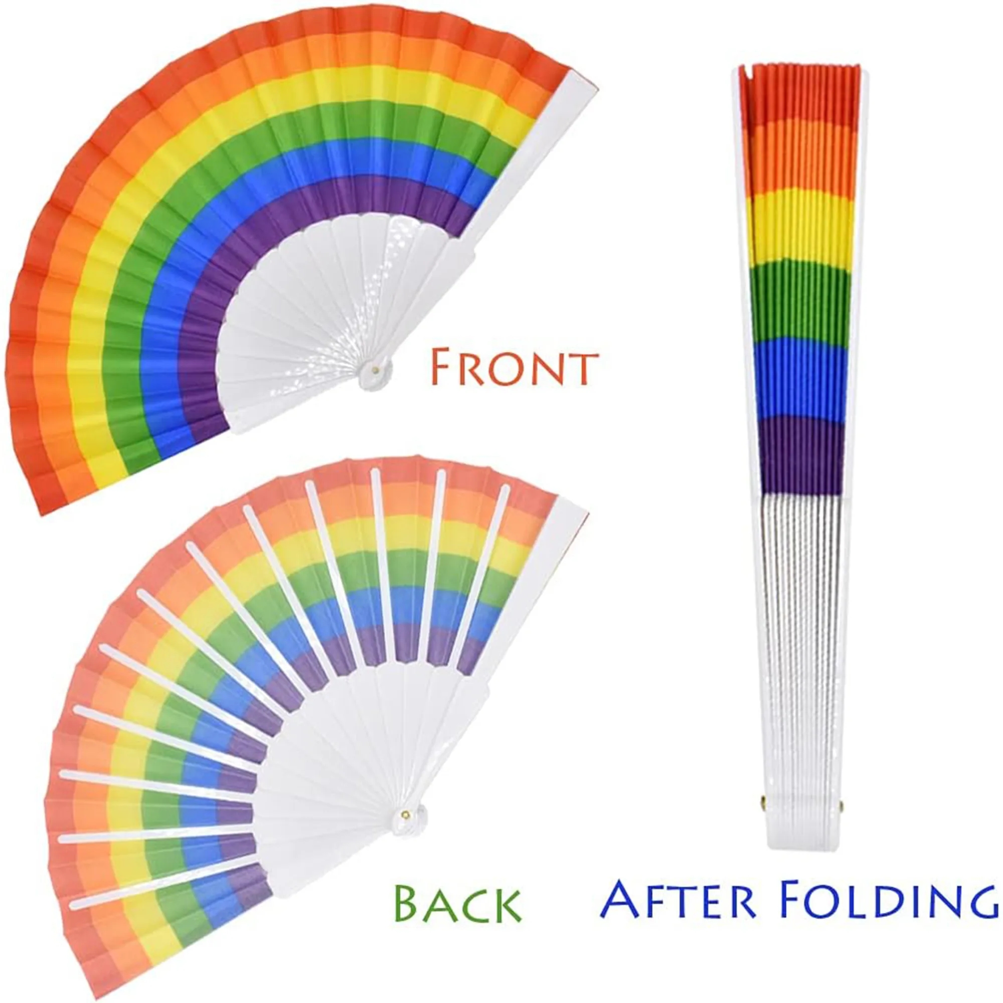 Vibrant Colorful Wedding Fan 3