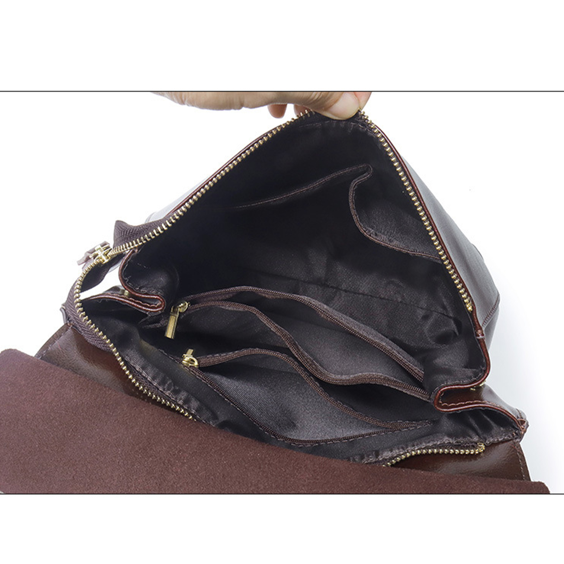 Genuine leather women's bag backpack 2