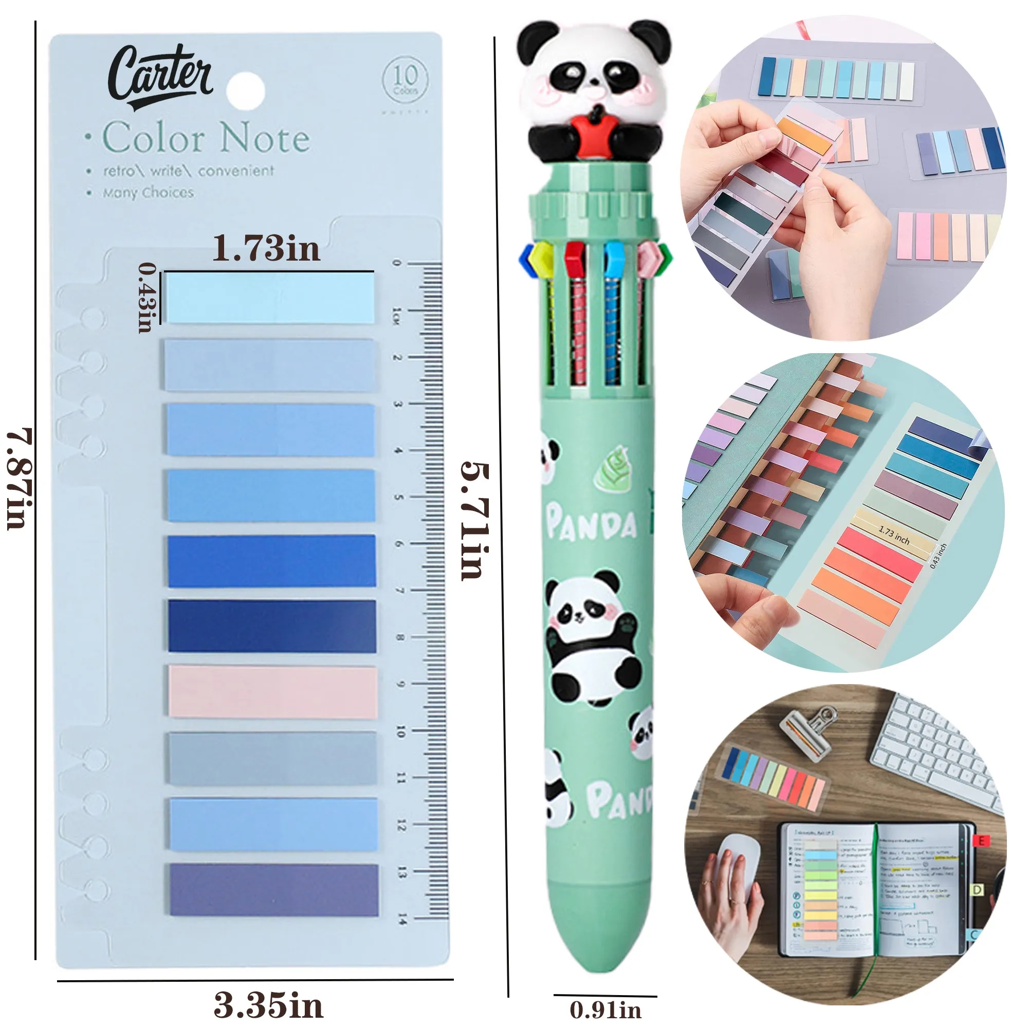 Fluorescent Transparent Indicator Sticky Note Paper Sticker 4