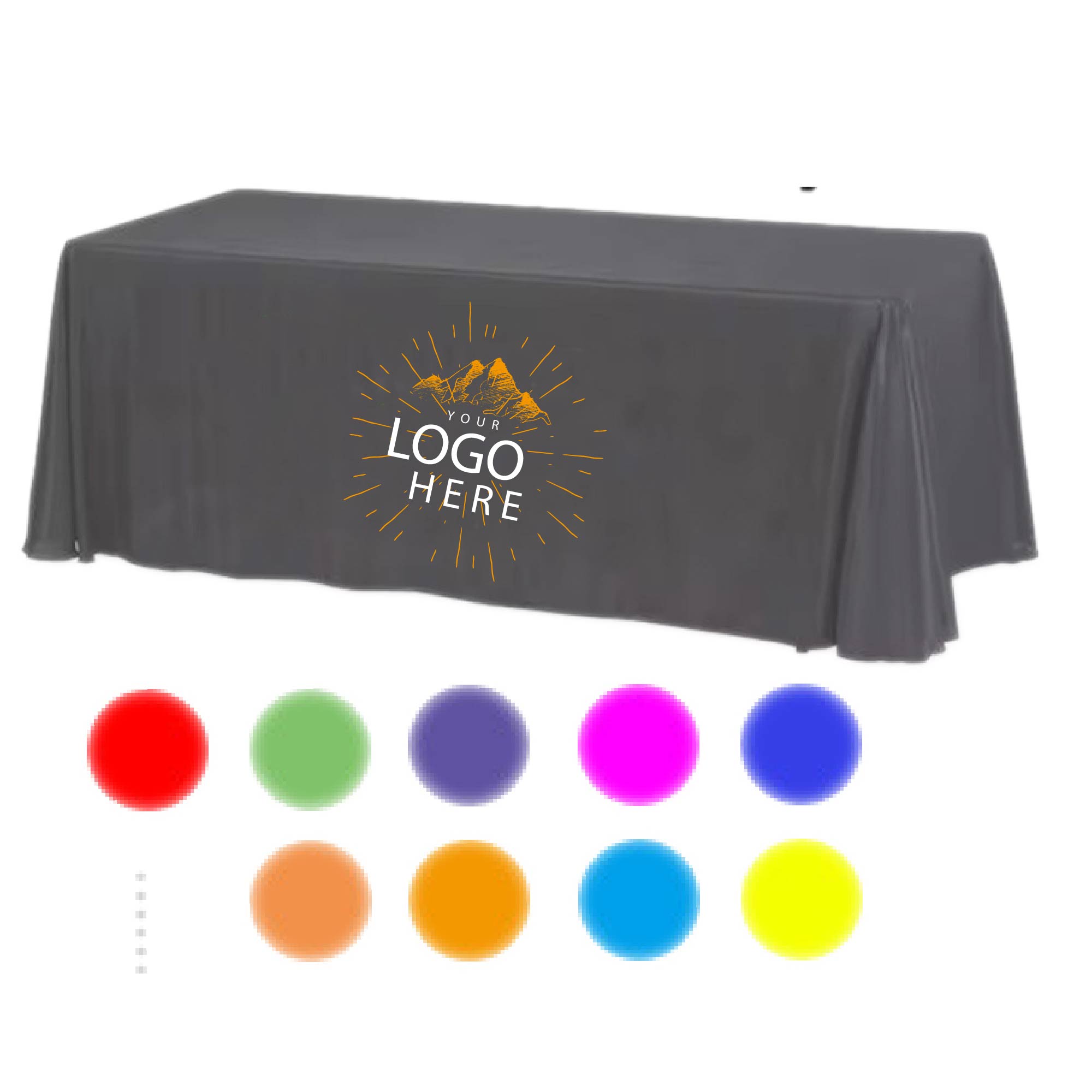 Full Color 6` Table Cover Throw 1