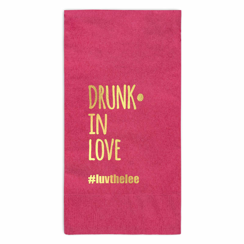 Foil Stamped Dinner Napkins 12