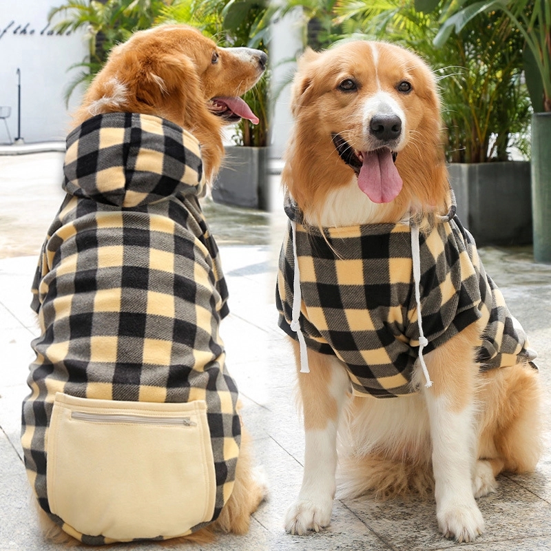 Letters Winter Pet Dog Hoodies Cotton Warm Clothes 7
