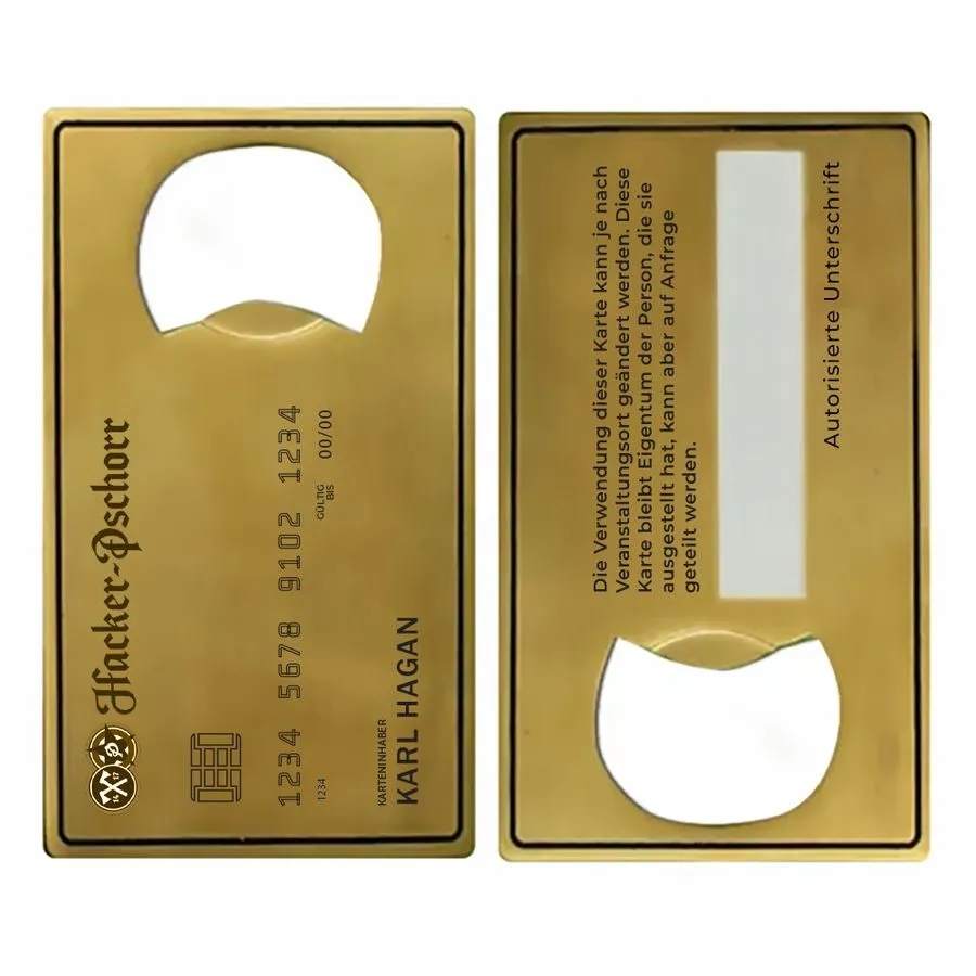 Gold Card Shaped Bottle Opener 3