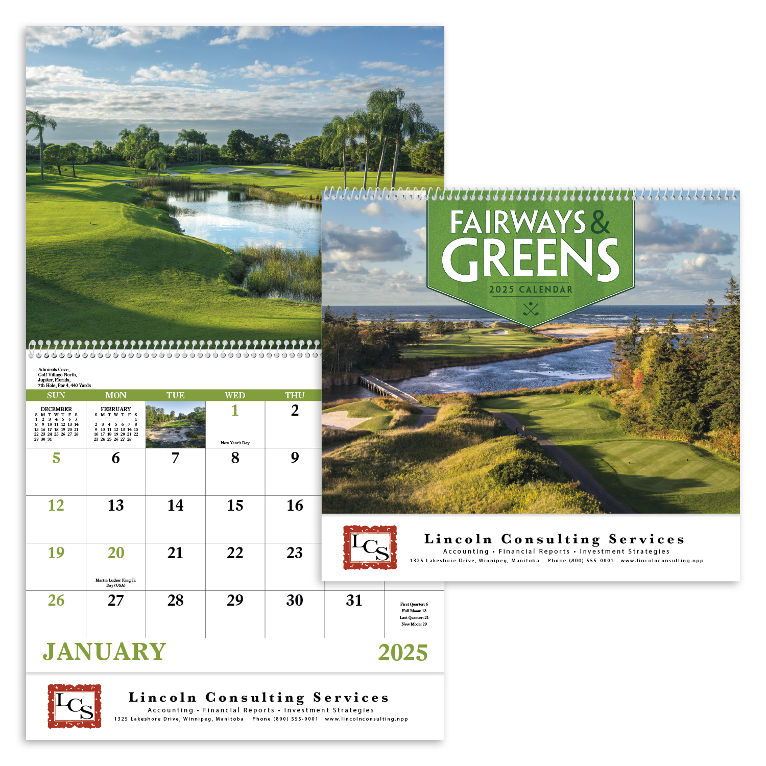 Good Value™ Fairways & Greens - Spiral Calendar 4