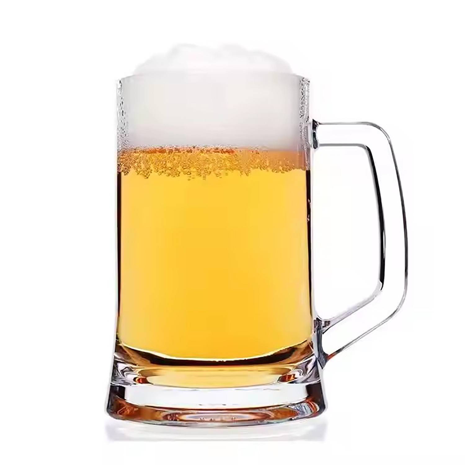 14oz Heavy Base Beer Glass Mug w/ Handle 3