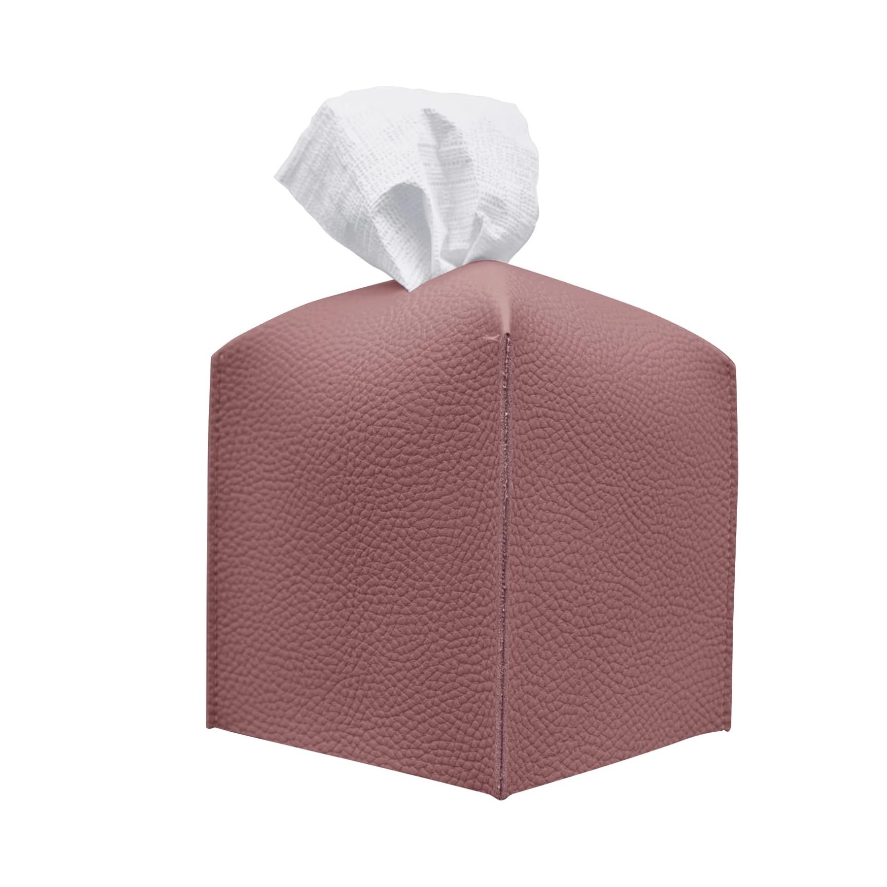 Square Decorative PU Leather Tissue Box 1