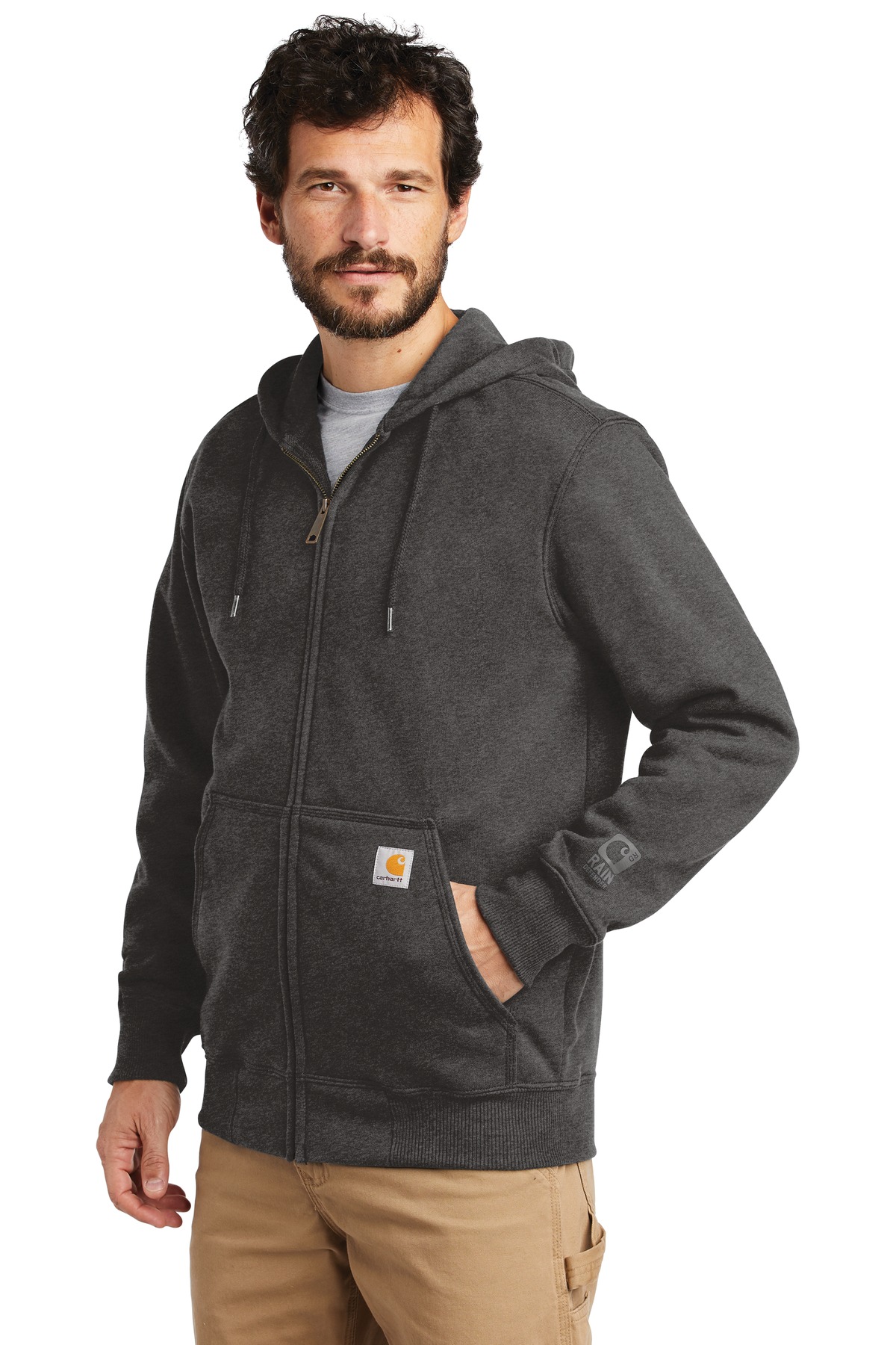 Carhartt® Rain Defender Paxton Heavyweight Hooded Zip-Front Sweatshirt 13