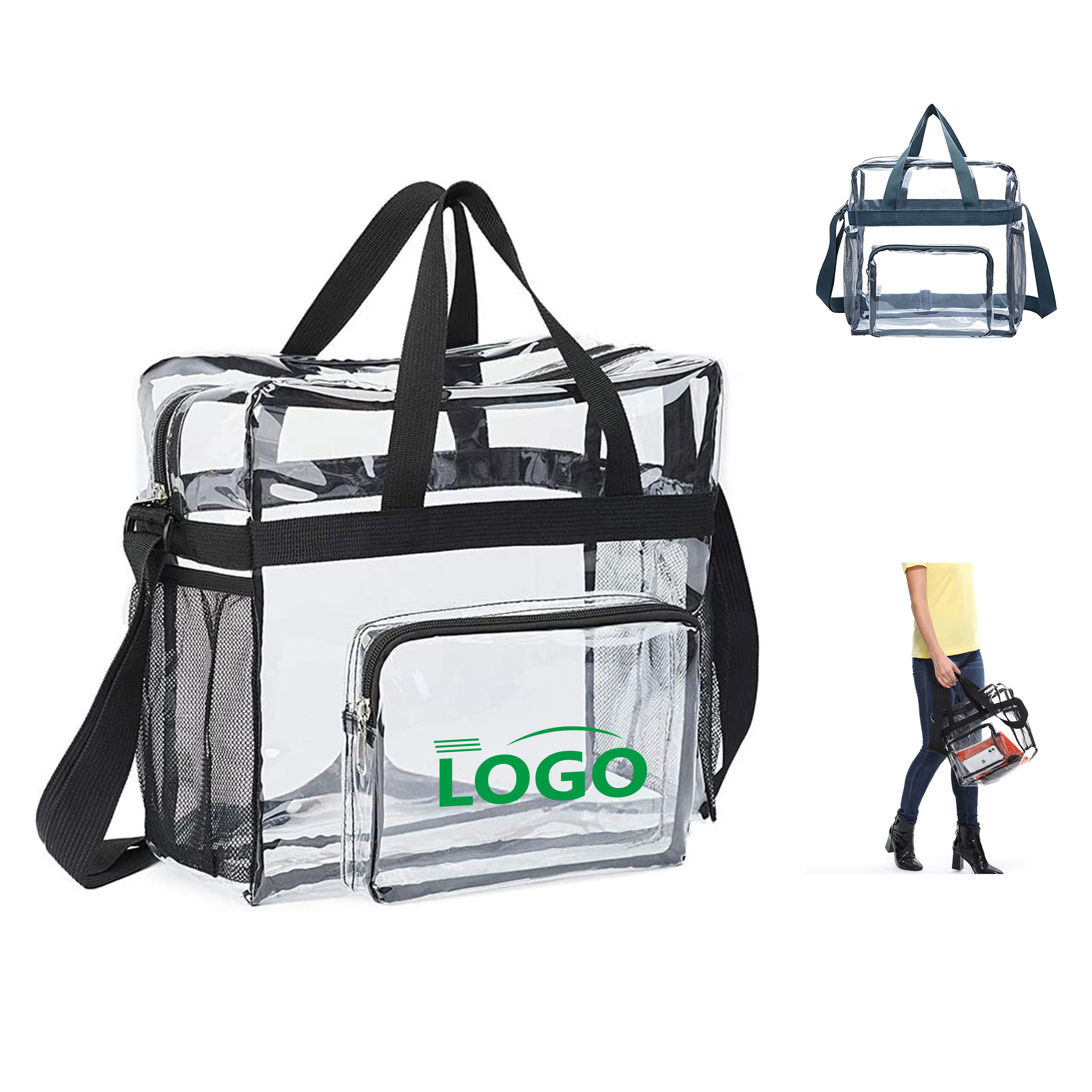 Portable PVC Travel Bag - Transparent & Water-Resistant 3