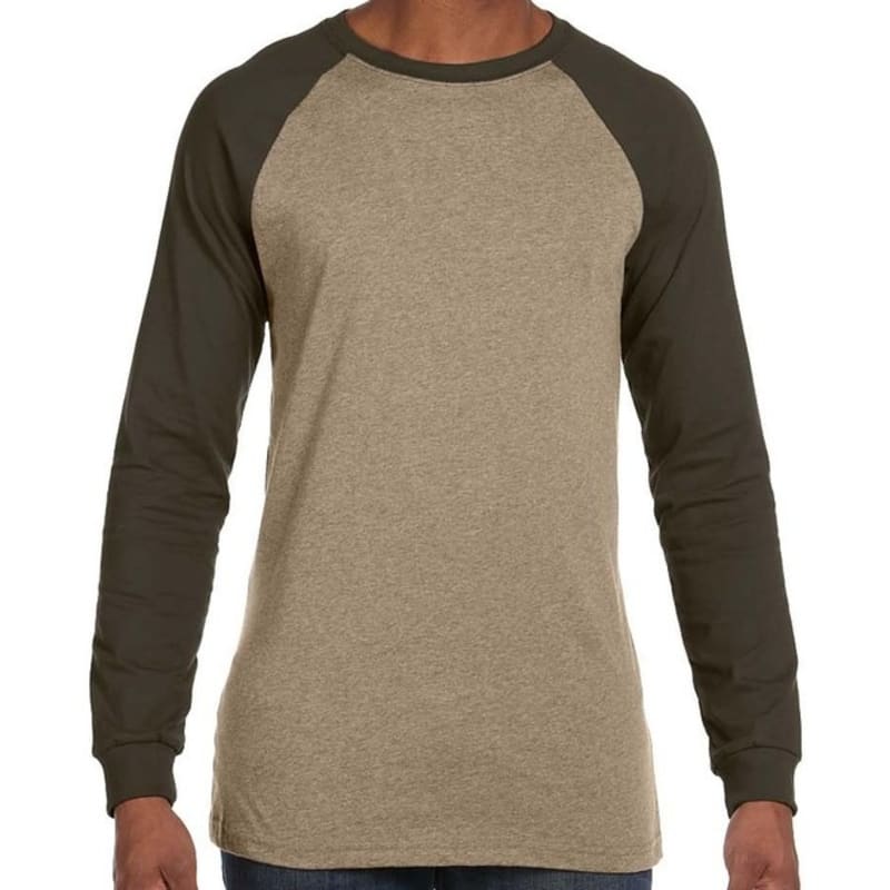 Bella Mens Jersey Long-Sleeve Baseball T-Shirt 3
