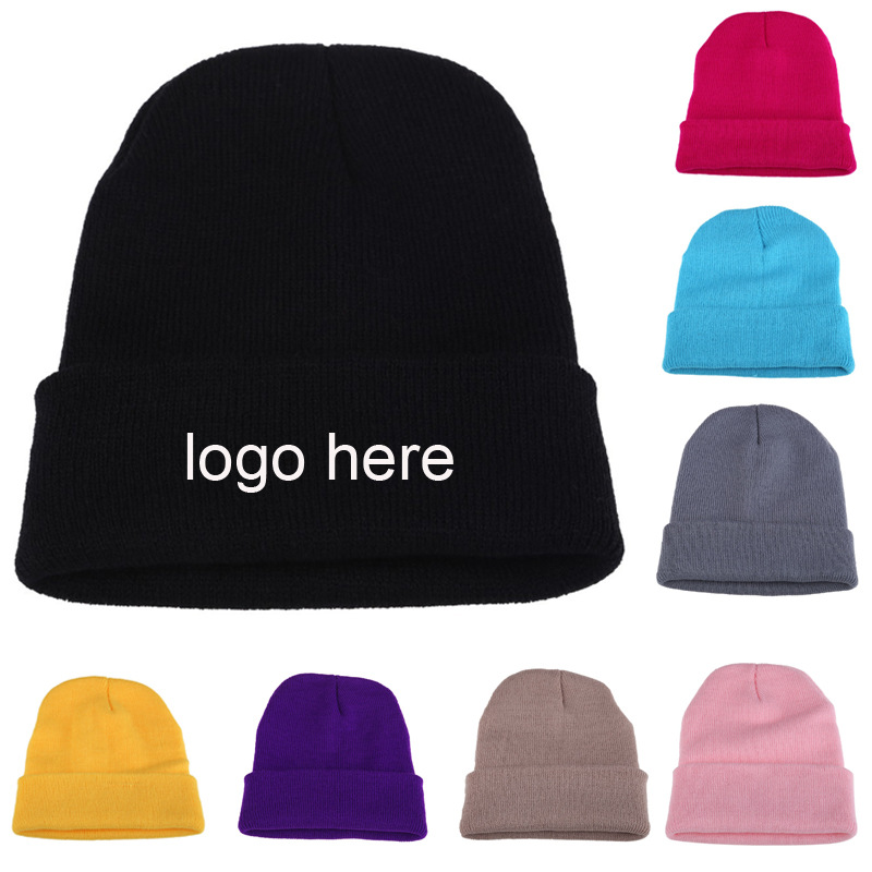 Knitted Cuffed Rolled Beanie 11