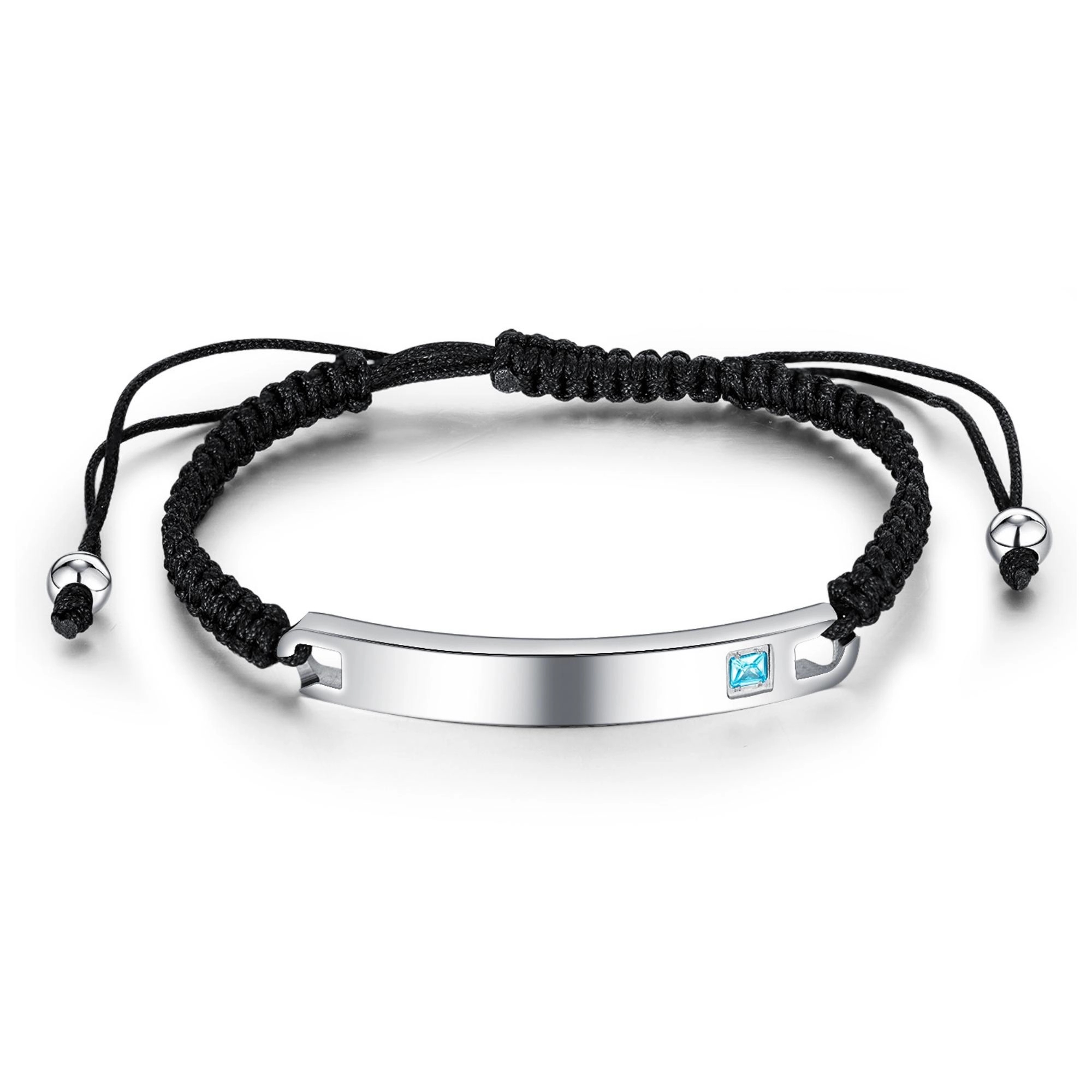 Stainless Steel Zircon Adjustable Bracelet 3