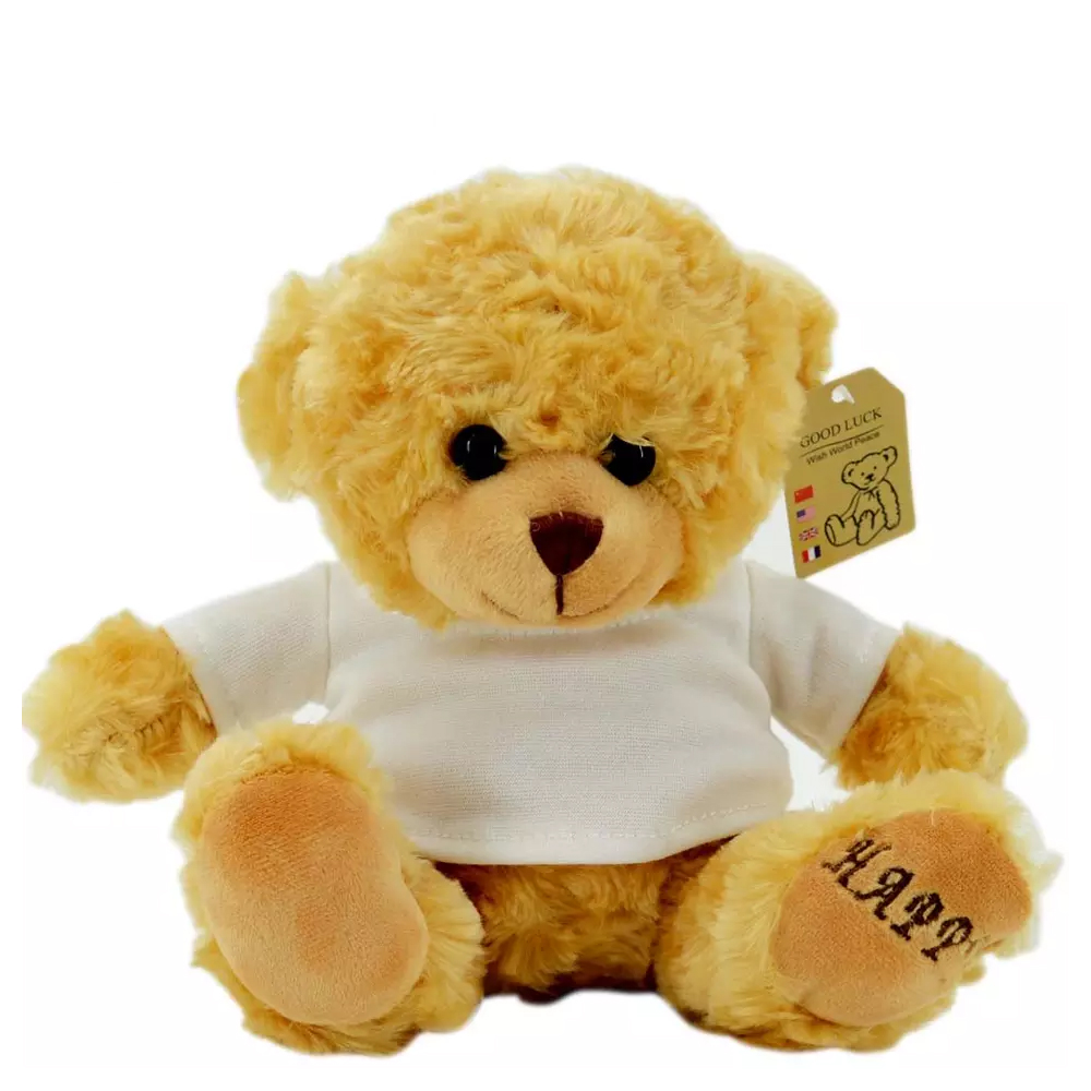 Happy Teddy Bear w/ Full-Color Logo on Shirt 4