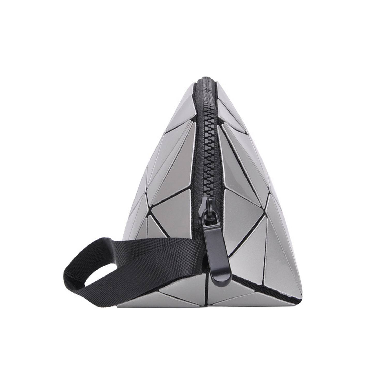 Pu Geometric Travel Foldable Cosmetic Bag 5