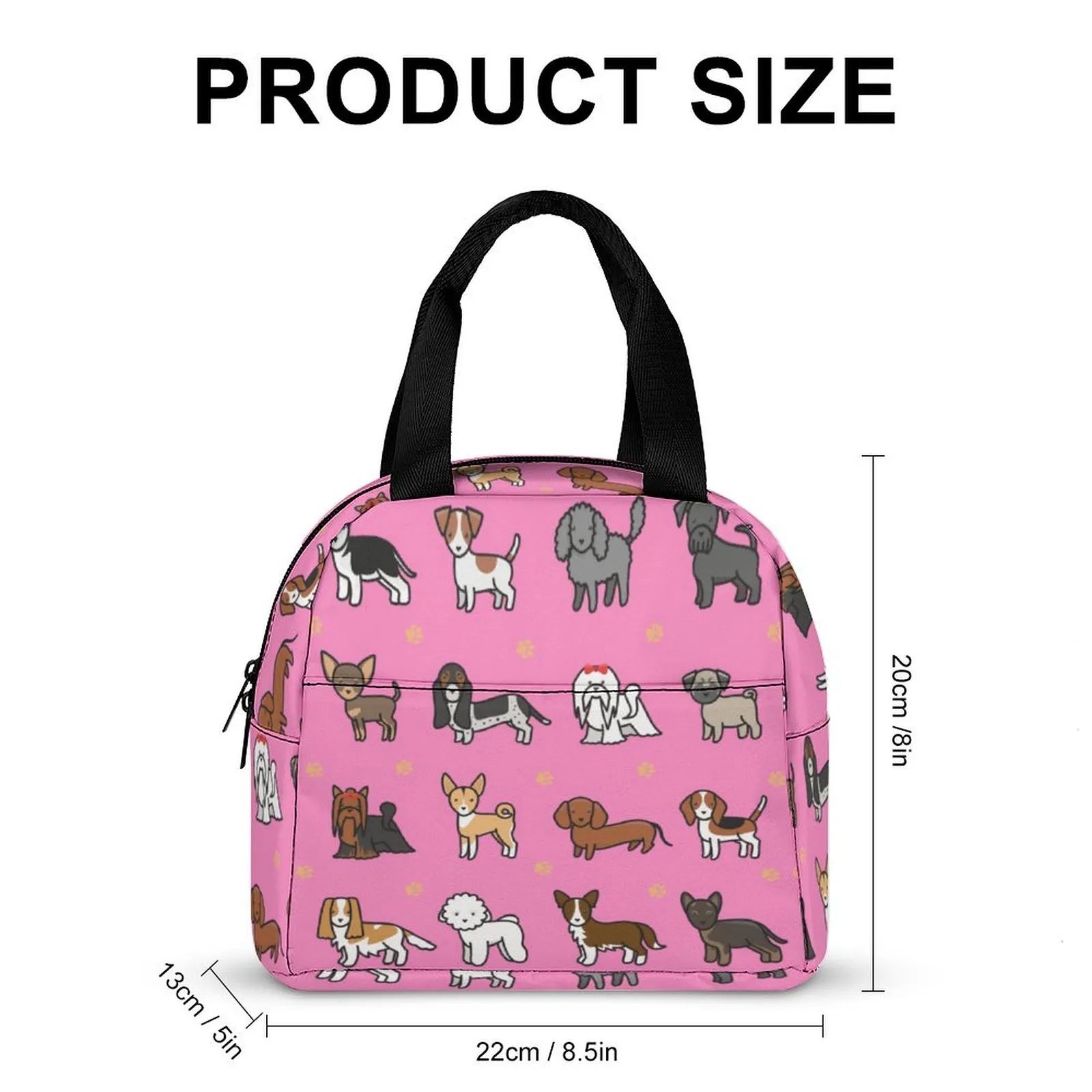 Custom Printed Lunch Bag Personalized with Logo Insulated Reusable for Work Gift 7