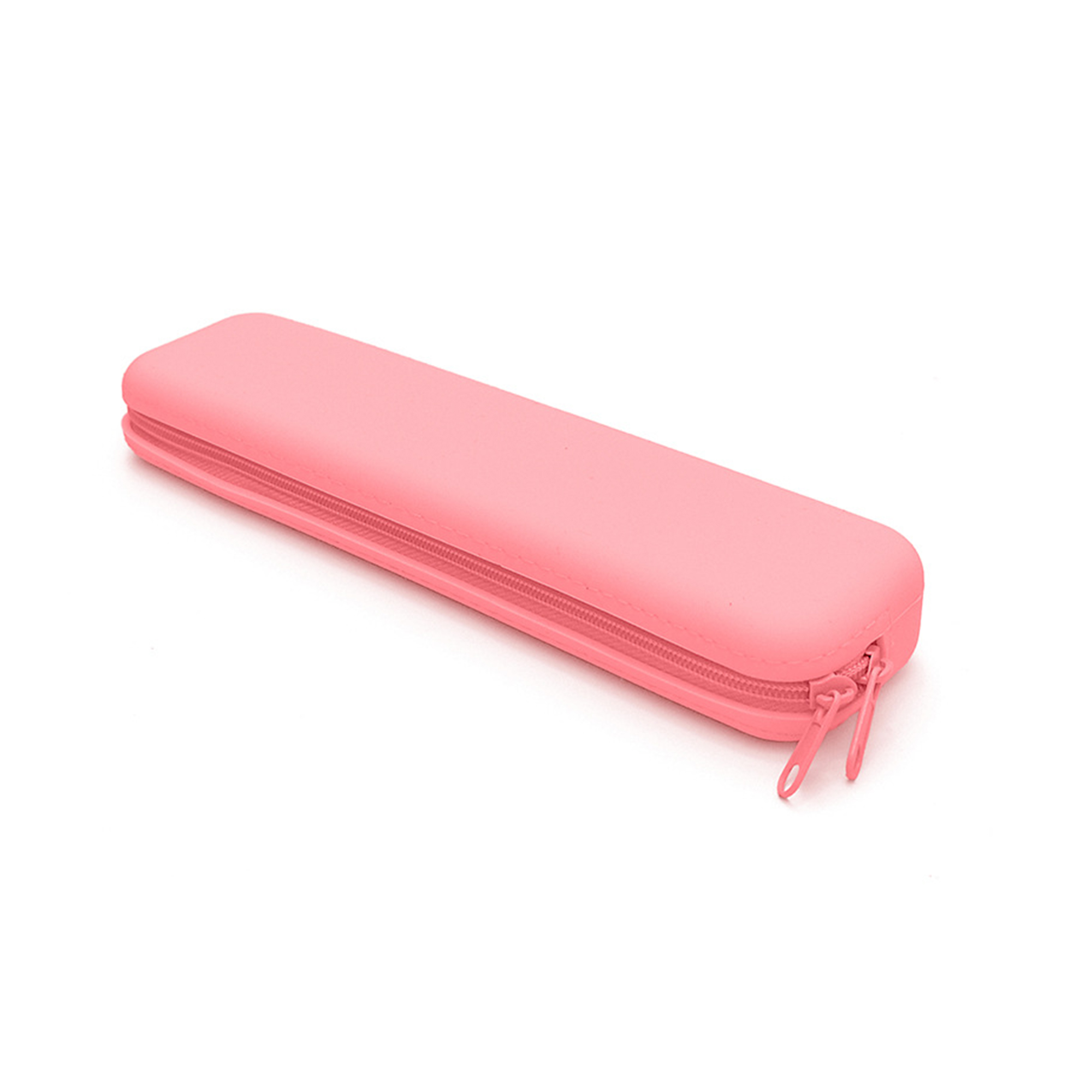 Silicone Pencil Case With Zipper Slim Storage 7.9" Length 6
