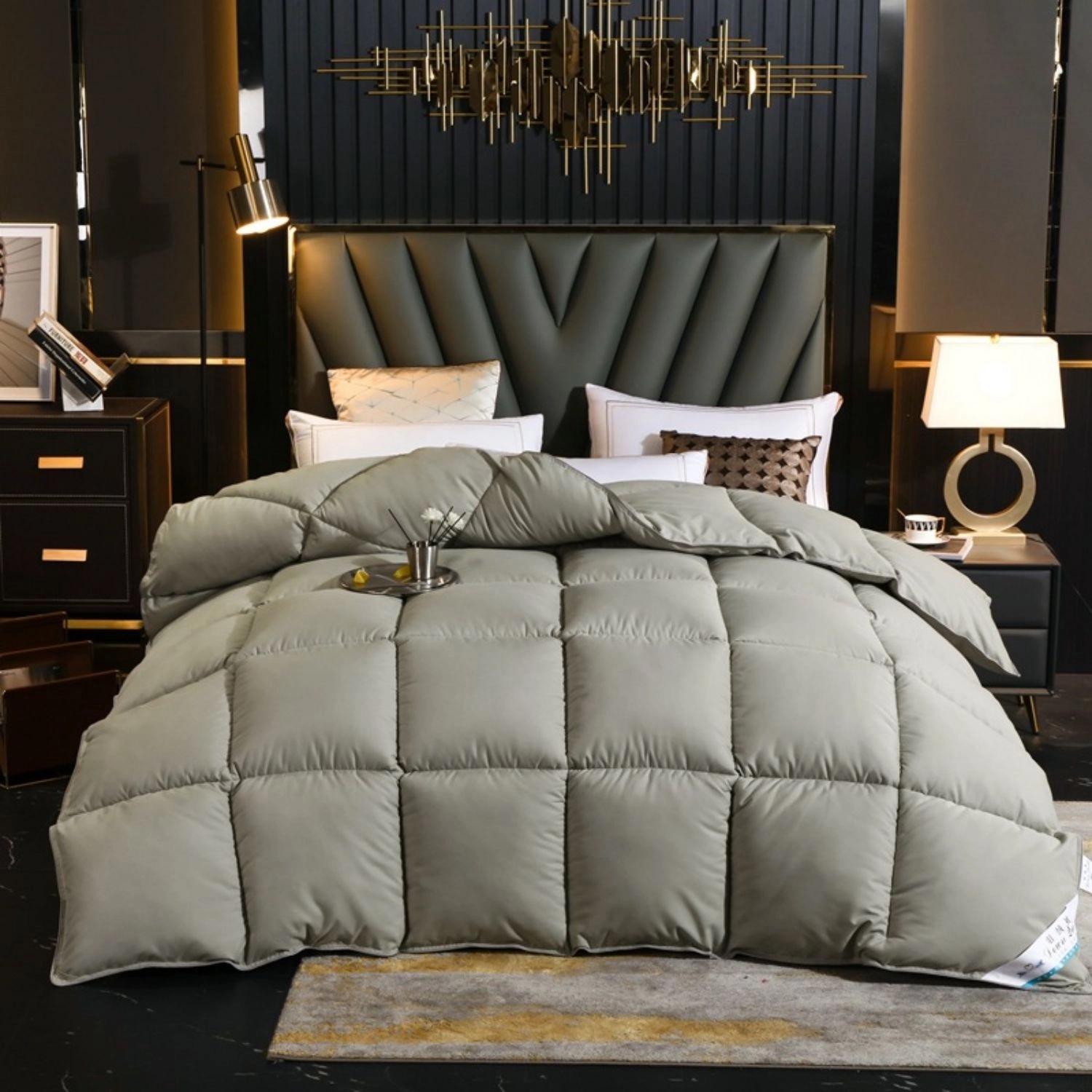 Lightweight Goose Feathers Down Comforter Duvet 9