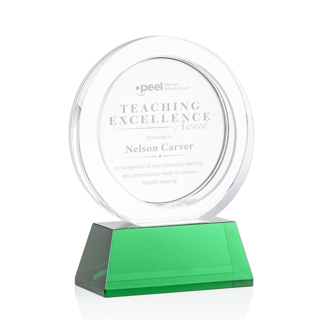 Templeton Award on Base - Green 5