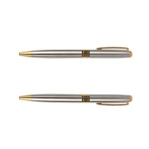 Silve Clip Twisted Metal Pen 9
